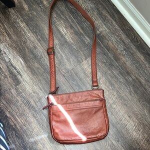 Brown Leather Crossbody Bag